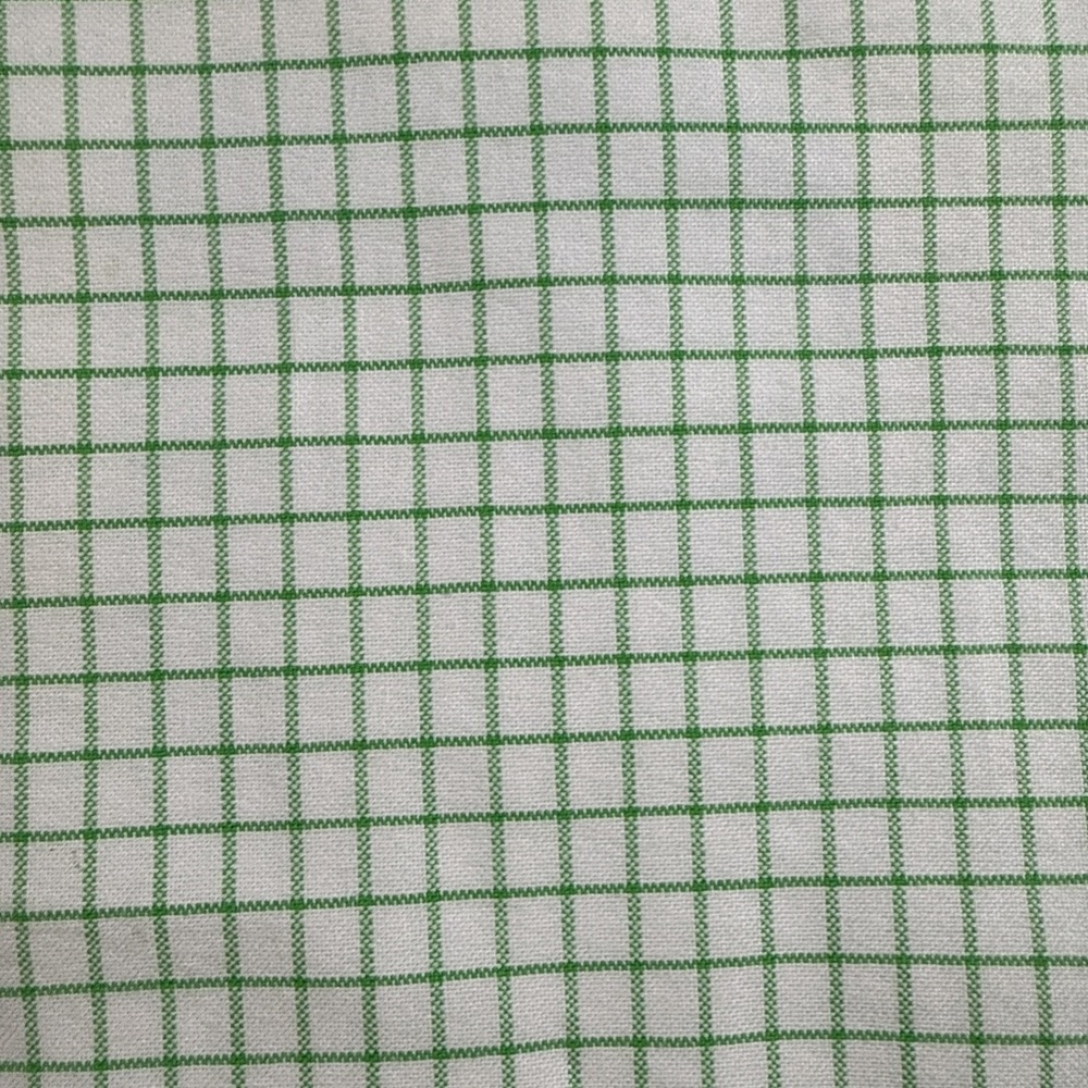 Ralph Lauren Classic Fit Button Shirt M Green White Check Short Sleeve Cotton - Picture 3 of 8